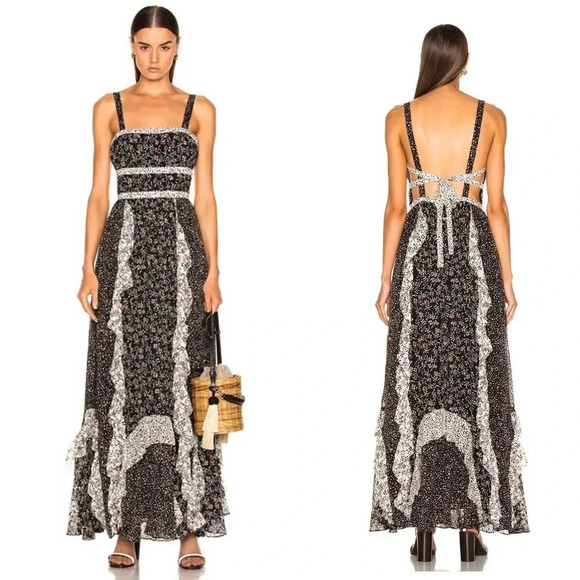 Ulla Johnson Dresses & Skirts - ULLA JOHNSON Brie Noir Maxi Dress